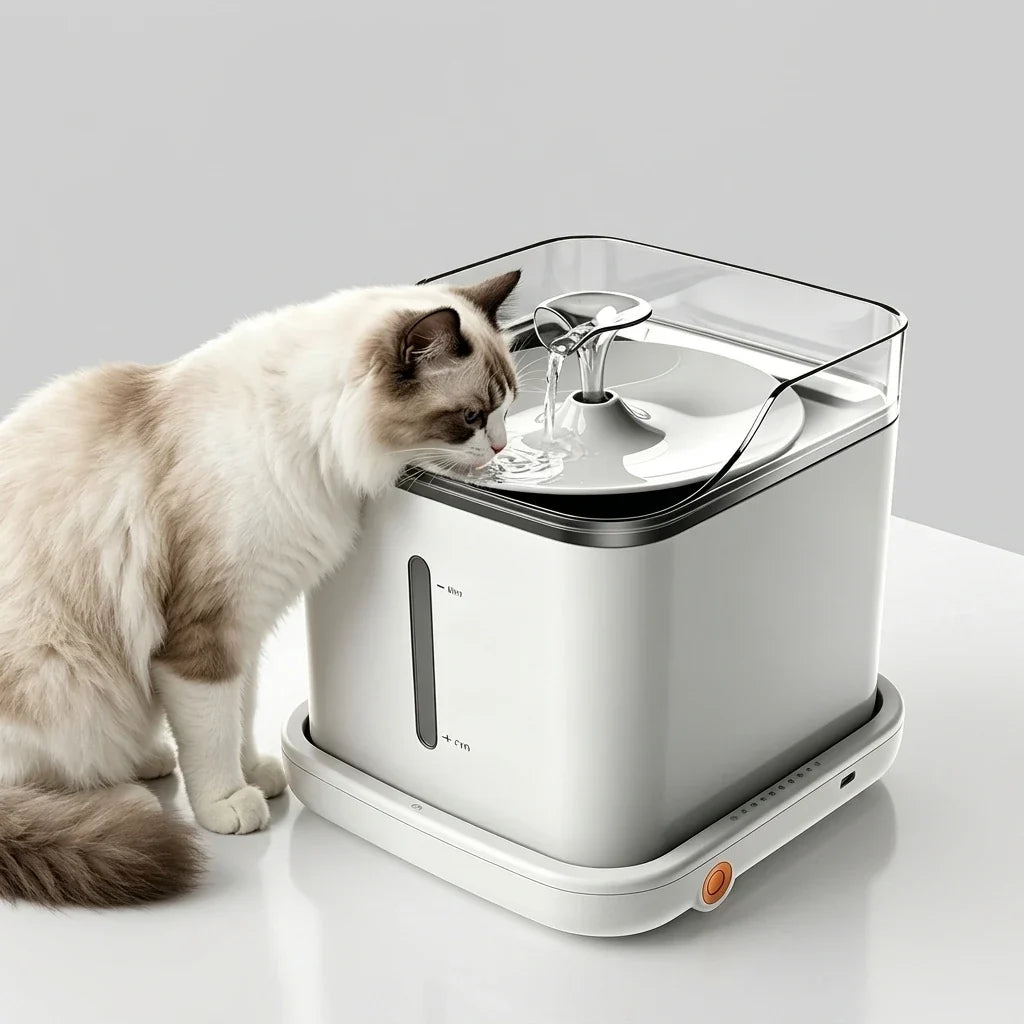 Automatic WiFi Smart Water Fountain Stainless Steel Water Dispenser for Cats & Dogs