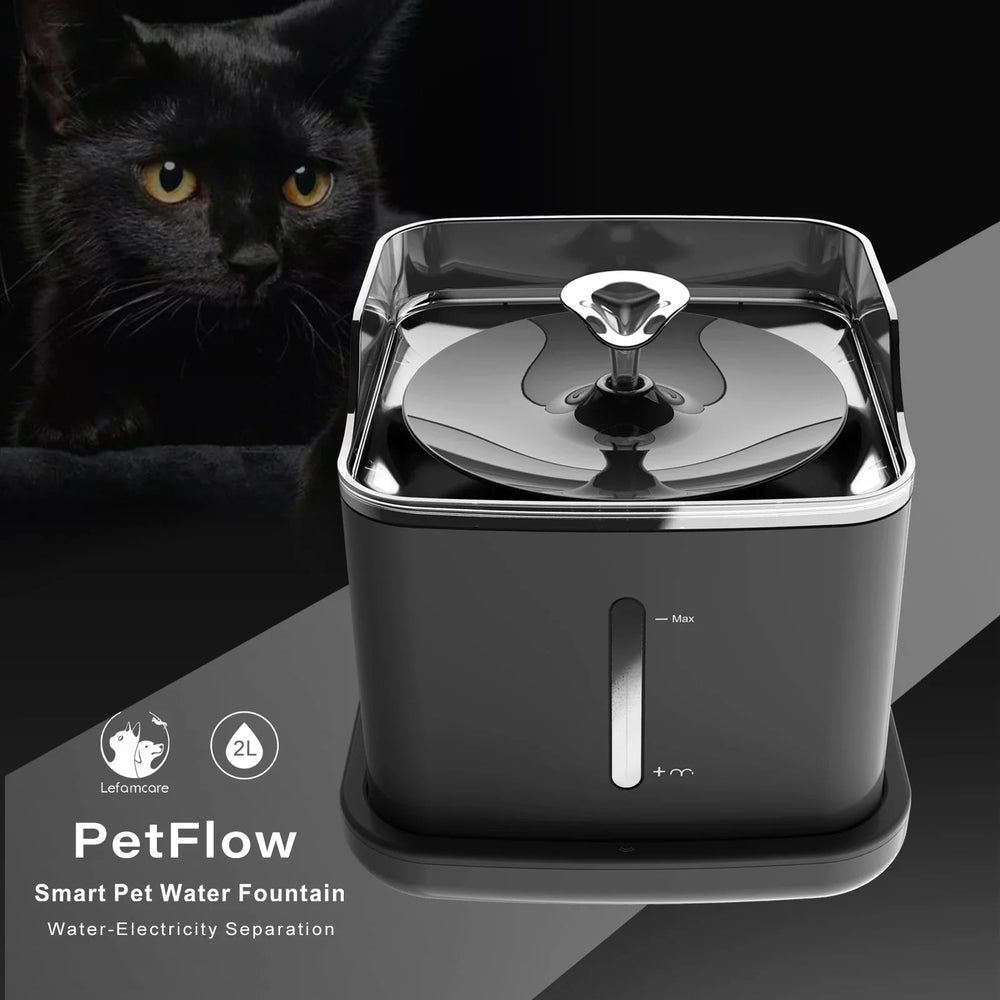 Petcadova 2L (68 oz) Smart Wi-Fi Pet Water Fountain for Cats & Dogs with Wireless Pump