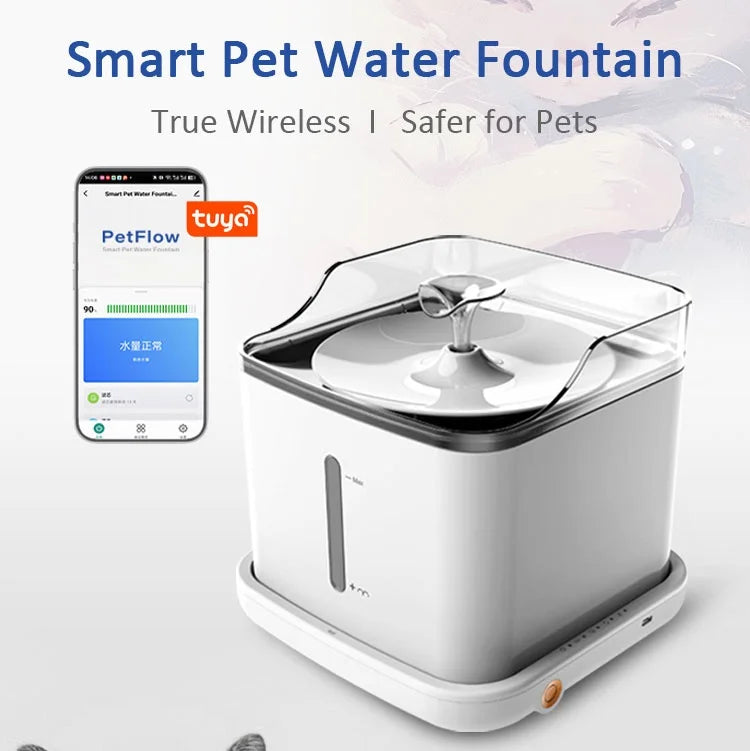 Automatic WiFi Smart Water Fountain Stainless Steel Water Dispenser for Cats & Dogs
